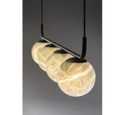 suspension, Tribeca, noir, LED, 2700K, 270lm, Ø76cm, H25cm - Alma light