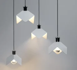 Suspension, Triedro, blanc & noir, L25,5cm, H260cm - Stilnovo