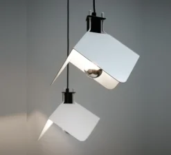 Suspension, Triedro, blanc & noir, L25,5cm, H260cm - Stilnovo