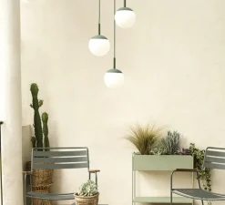 Suspension, Triple D25 MOOON!, Vert Cactus, IP42, LED, 5000K, 1050 lm, Ø25cm, H115cm - Fermob