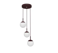 Suspension, Triple D25 MOOON!, Cerise Noire, IP42, LED, 5000K, 1050 lm, Ø25cm, H115cm - Fermob
