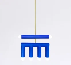 Suspension, TRN D2, bleu cobalt mat, L36cm, H28cm - Pani Jurek