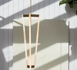 Suspension, Tube Chandelier, laiton satiné, Ø32,6cm, H100cm - Anastassiades Studio