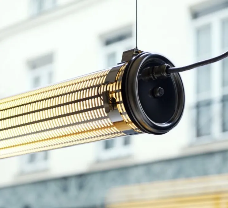 Suspension, Tube lumineux, Kyhn, IP68, dimmable, inox, 1600lm, 2700k, L130cm, IP 68 - Sammode