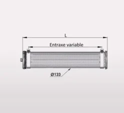Suspension, Tube lumineux, Kyhn, IP68, dimmable, inox, 1600lm, 2700k, L130cm, IP 68 - Sammode