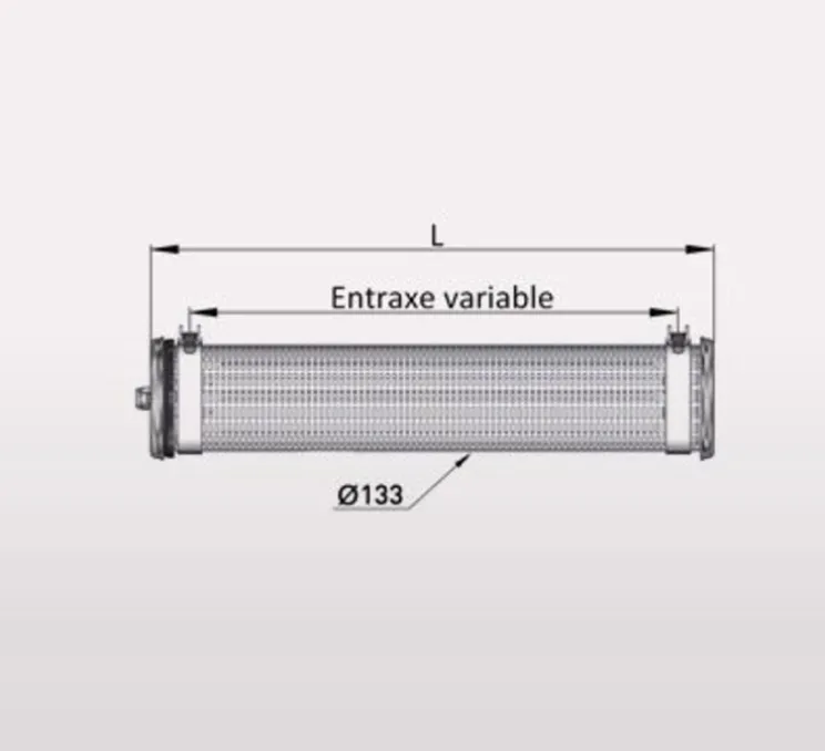 Suspension, Tube lumineux, Kyhn, IP68, dimmable, inox, 1600lm, 2700k, L130cm, IP 68 - Sammode