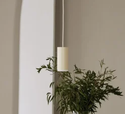 Suspension, Tube, petit, beige, Ø16cm, H8cm - Moebe