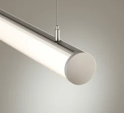Suspension, Tubi D-60, blanc, LED, dim, 4000K, 3885 lm, L113cm, H6,2cm - Beneito Faure