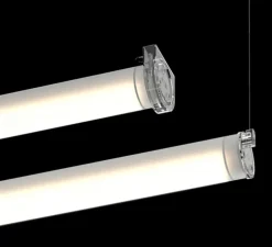 Suspension, Tubo Dali, givré, IP67,LED, 3000K, 3480lm, L175,2cm, H5cm - O/M Light