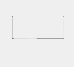 Suspension, Tubs Modular Lineal Double, noir, LED, dim, 3000K, 1504 lm, Ø1,6cm, H142,9cm - LEDS C4