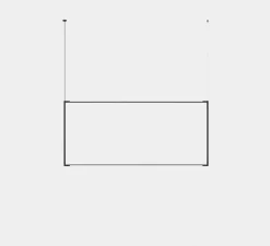 Suspension, Tubs Modular Rectangular Horizontal, noir, LED, dim, 3000K, 5260 lm, L161,9cm, H72,9cm - LEDS C4