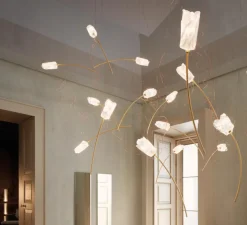 Suspension, Tulip 7 Round, prisma, laiton, L100cm, H330cm - Slamp