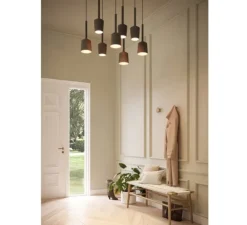 suspension, Tulip Bloom, noir et or, Ø14,8cm, H18cm - Modular Lighting