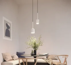 Suspension, Tulip Bloom Suspended Surface Power Feed 1x, blanc, Ø14,8cm, H18cm - Modular