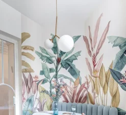 Suspension, Twice, opal, blanc, laiton, H70cm - House Doctor