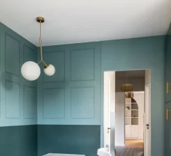 Suspension, Twice, opalin, transparent, laiton, H70cm - House Doctor