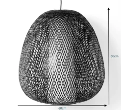 Suspension, Twiggy Egg, noir, Ø60cm, H60cm - Ay Illuminate
