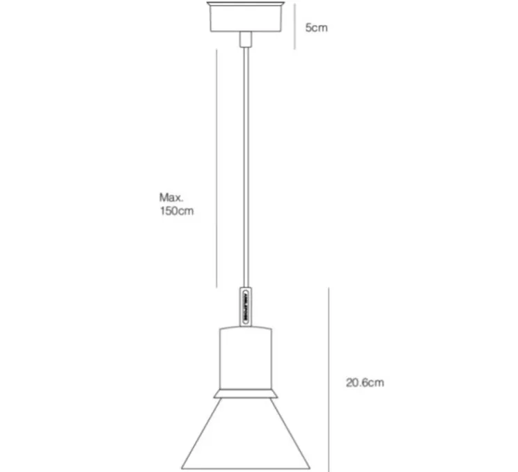 Suspension, TYPE 80, vert pistache, 2700K, Ø14,5cm, H20,6cm - Anglepoise