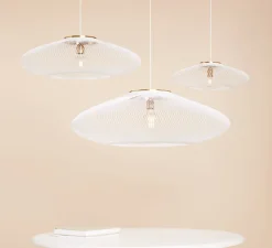 Suspension, UFO full Large, blanc, Ø80cm, H24cm - Atelier Robotiq