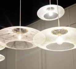 Suspension, UFO full Large, blanc, Ø80cm, H24cm - Atelier Robotiq