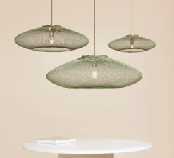 Suspension, UFO full, medium, vert, Ø60cm, H18cm - Atelier Robotiq