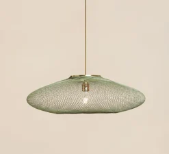 Suspension, UFO full, medium, vert, Ø60cm, H18cm - Atelier Robotiq