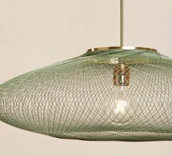 Suspension, UFO full, medium, vert, Ø60cm, H18cm - Atelier Robotiq