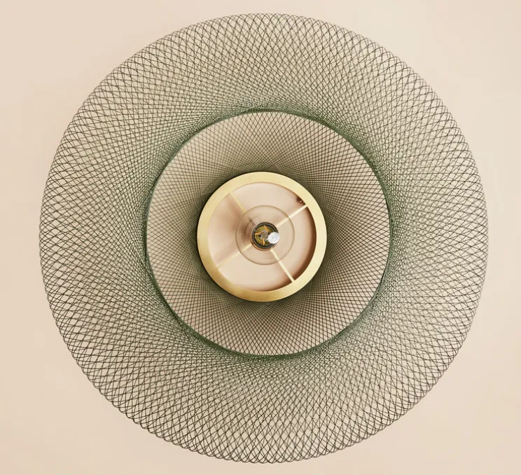 Suspension, UFO full, medium, vert, Ø60cm, H18cm - Atelier Robotiq