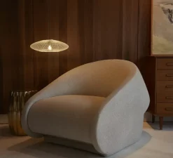 Suspension, UFO Full, Small, blanc, Ø40cm, H12cm - Atelier Robotiq