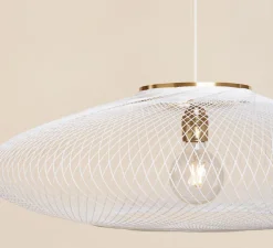 Suspension, UFO Full, Small, blanc, Ø40cm, H12cm - Atelier Robotiq