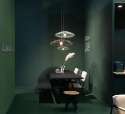 Suspension, UFO full, small, vert, Ø40cm, H12cm - Atelier Robotiq