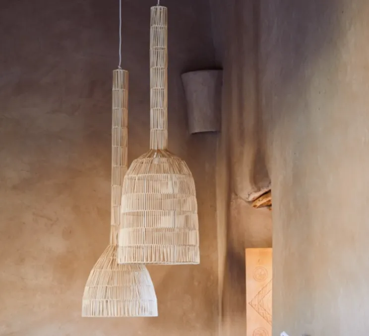 Suspension, Umut 3, naturel, Ø35cm, H118cm - Ay Illuminate