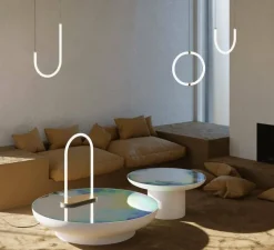 Suspension, Unseen, Lampe O, LED, dim, 2700K, 660 lm, L47cm, H7cm - Petite Friture