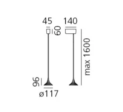Suspension, Unterlinden, laiton, LED, 3000K, 349 lm, Ø11,7cm, H9,6cm - Artemide
