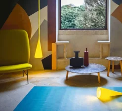 Suspension, Uto, jaune, IP44, Ø20cm, H64cm - Foscarini