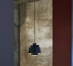 Suspension, Utzon JU1, bleu métallisé, Ø22cm, H23cm - Andtradition