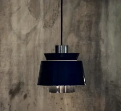 Suspension, Utzon JU1, bleu métallisé, Ø22cm, H23cm - Andtradition