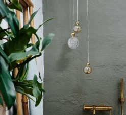 Suspension, Uva M, pour composition multiple, or fumé et or brillant, Ø7cm, H10cm - Ebb and Flow