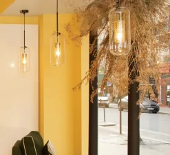 Suspension, Vadim, noir, Ø15cm, H36cm - Sarah Lavoine