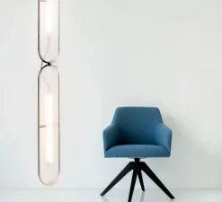 Suspension, Vale 2 Dali, transparent, anthracite, LED, 2700K, 2230lm, L102cm, H15cm - A-N-D