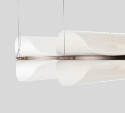 Suspension, Vale 2 Dali, transparent, rouille, LED, 2700K, 2230lm, L102cm, H15cm - A-N-D