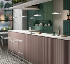 Suspension, Valentina S/24, gris et blanc, LED, 2700K, 715lm, Ø24cm, H20cm - Bover