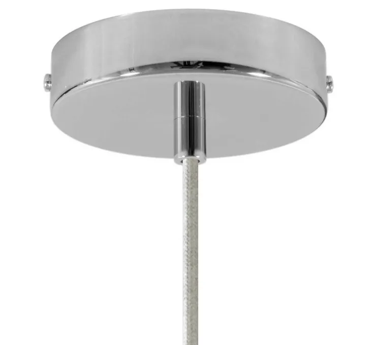 Suspension, vase céramique, blanc, Ø13cm, H15cm - Creative Cables