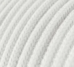 Suspension, vase céramique, blanc, Ø13cm, H15cm - Creative Cables