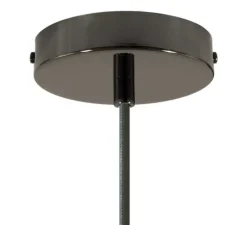 Suspension, vase céramique, ciment, Ø13cm, H15cm - Creative Cables