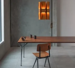 Suspension, Vector, 6 panneaux, rouille, LED, dim, coupure de phase, 2700K, L22cm, H58cm - A-N-D