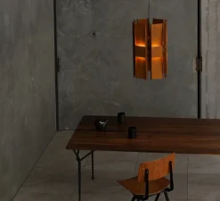 Suspension, Vector, 6 panneaux, rouille, LED, dim, coupure de phase, 2700K, L22cm, H58cm - A-N-D