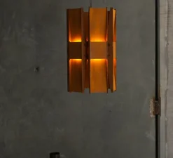 Suspension, Vector, 6 panneaux, rouille, LED, dim, coupure de phase, 2700K, L22cm, H58cm - A-N-D