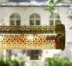 Suspension, Vendôme, laiton, IP68, L134cm, H13,3cm - Sammode