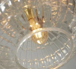 Suspension, Venice, transparent, doré, Ø24cm, H32cm - It's about Romi